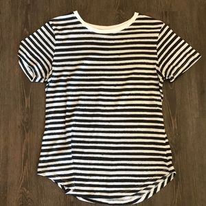 SOLD! Z-Supply Charcoal and White Strip TShirt